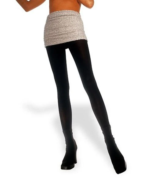 Spirit Halloween Opaque Tights - Black 2 Spirit Halloween Opaque Tights - Black - Image 2