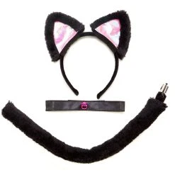 Spirit Halloween Black and Pink Cat Costume Kit -Cheap Trick Or Treat Hub Store 00186742 c