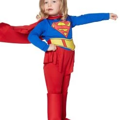 Spirit Halloween Toddler Supergirl Costume - Superman -Cheap Trick Or Treat Hub Store 00189241 c