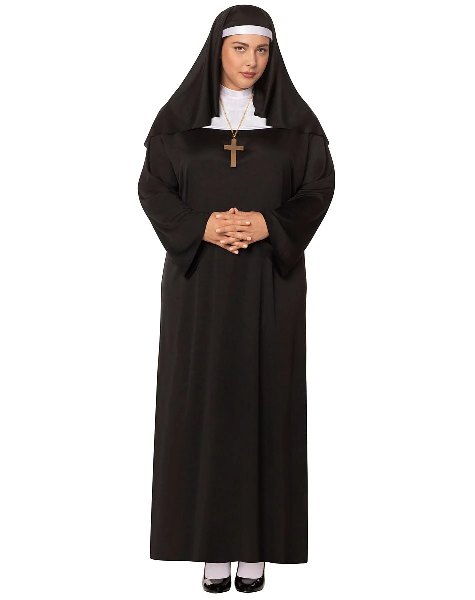 Spirit Halloween Adult Nun Plus Size Costume 1 Spirit Halloween Adult Nun Plus Size Costume