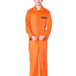 Spirit Halloween Adult Department of Corrections Prisoner One Piece Costume 18 Spirit Halloween Adult Department of Corrections Prisoner One Piece Costume -Cheap Trick Or Treat Hub Store 00580787 a