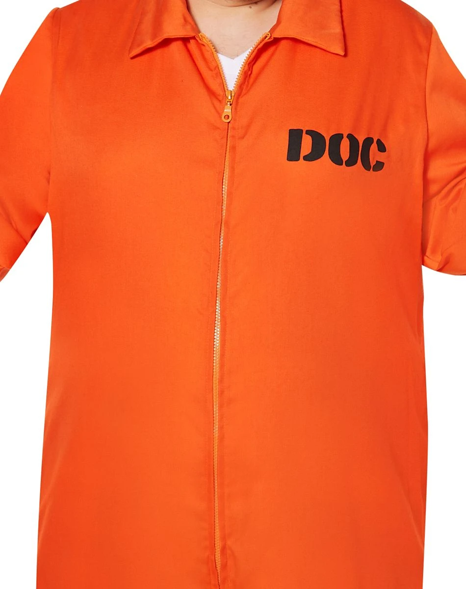 Spirit Halloween Adult Department of Corrections Prisoner One Piece Costume 8 Spirit Halloween Adult Department of Corrections Prisoner One Piece Costume - Image 8