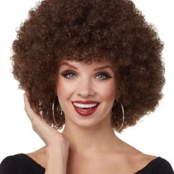 Spirit Halloween Brown Curly Wig