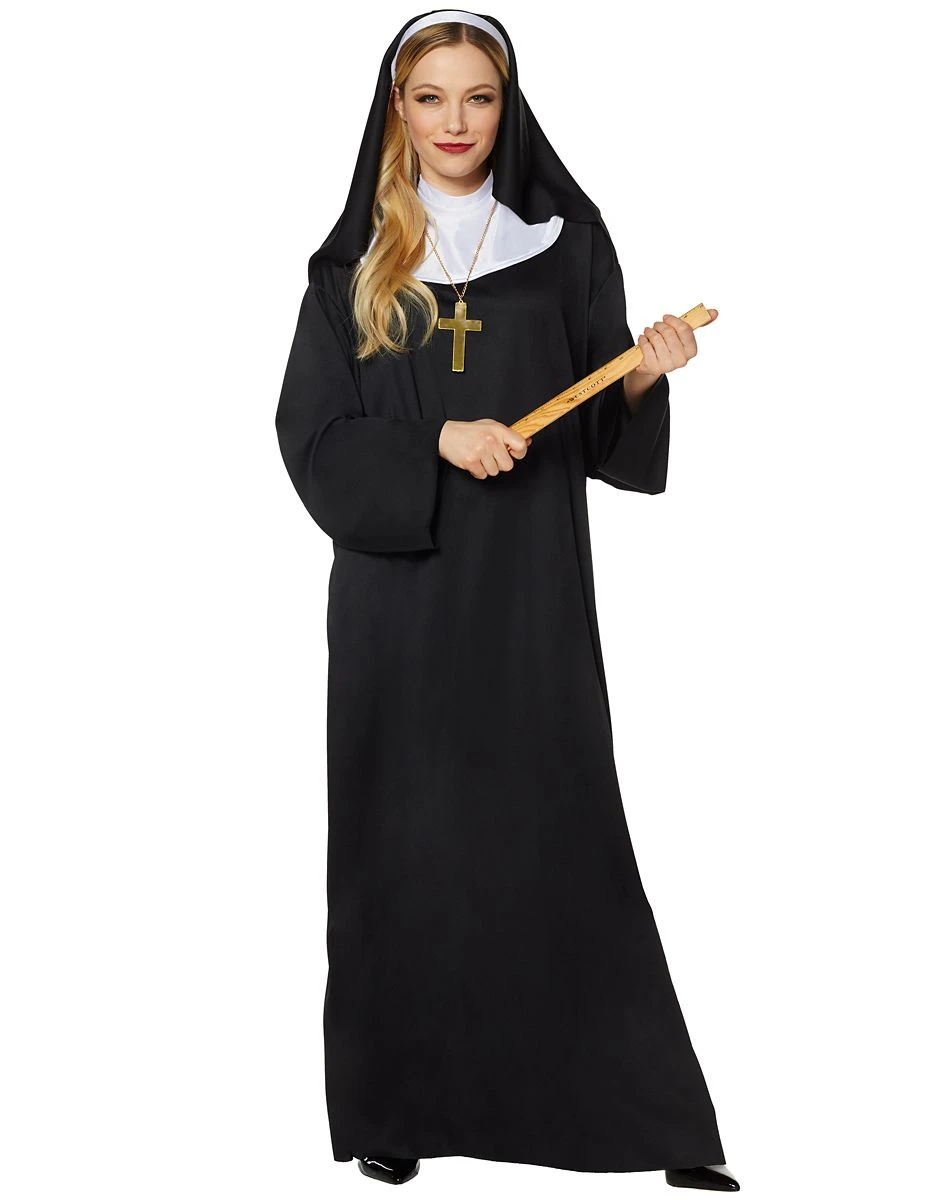 Spirit Halloween Adult Nun Costume 1 Spirit Halloween Adult Nun Costume