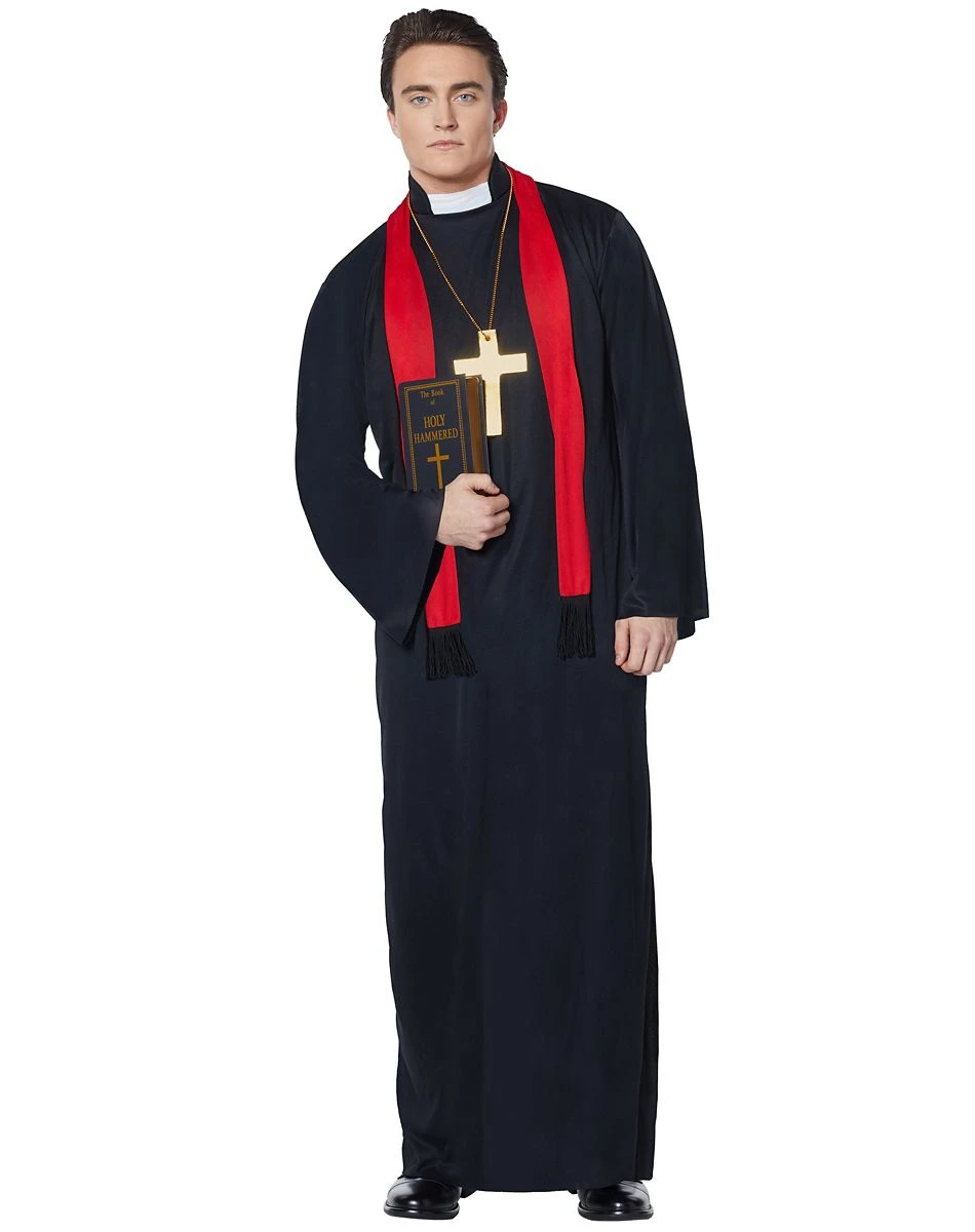 Spirit Halloween Adult Priest Costume 1 Spirit Halloween Adult Priest Costume