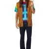 Spirit Halloween Fringed Suede Hippie Vest