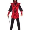 Spirit Halloween Kids Red Skull Ninja Costume
