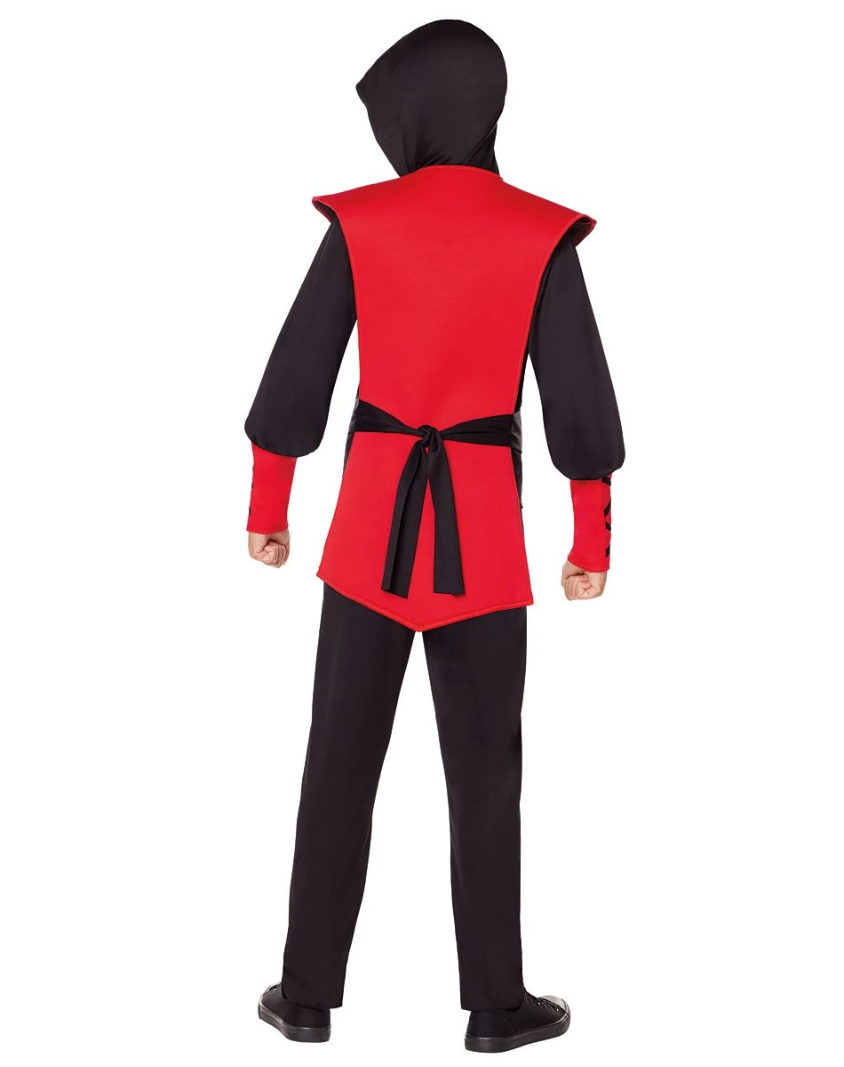 Spirit Halloween Kids Red Skull Ninja Costume 2 Spirit Halloween Kids Red Skull Ninja Costume - Image 2