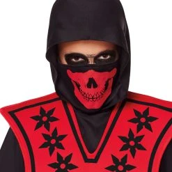 Spirit Halloween Kids Red Skull Ninja Costume 5 Spirit Halloween Kids Red Skull Ninja Costume -Cheap Trick Or Treat Hub Store 01099522 c