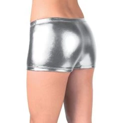Spirit Halloween Metallic Boyshort Panties - Silver