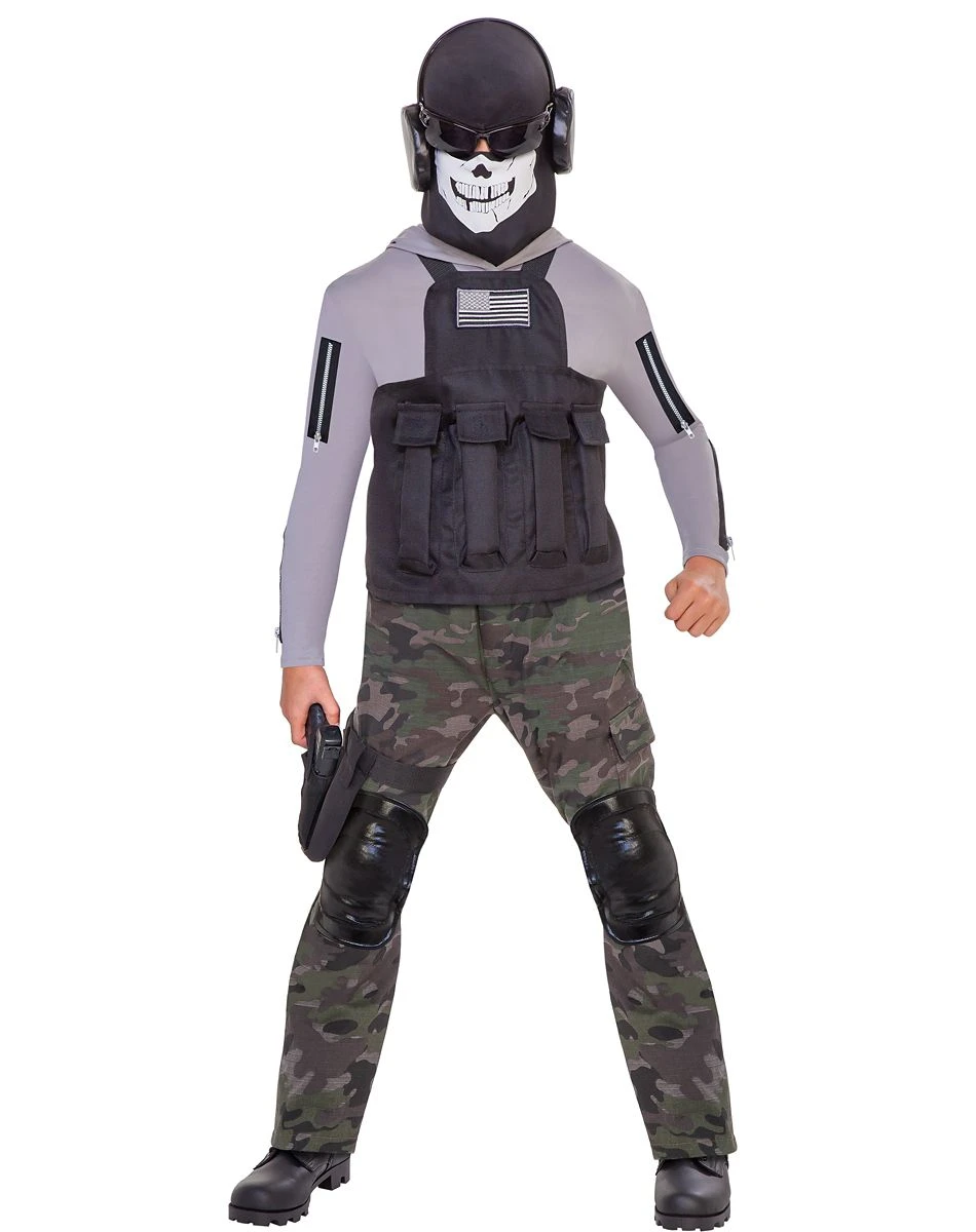 Spirit Halloween Kids Skull Commando Costume 1 Spirit Halloween Kids Skull Commando Costume