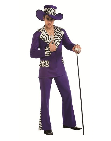 Spirit Halloween Adult Purple Pimp Costume 2 Spirit Halloween Adult Purple Pimp Costume - Image 2