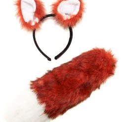 Spirit Halloween Faux Fur Fox Costume Kit -Cheap Trick Or Treat Hub Store 01152339 c