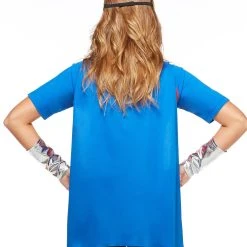 Spirit Halloween Caped Wonder Woman T Shirt - DC Comics -Cheap Trick Or Treat Hub Store 01159094 b