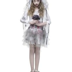 Spirit Halloween Kids Zombie Bride Costume