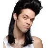 Spirit Halloween Black Mullet Wig