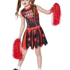 Spirit Halloween Kids Zombie U Cheerleader Costume 5 Spirit Halloween Kids Zombie U Cheerleader Costume -Cheap Trick Or Treat Hub Store 01182328 c