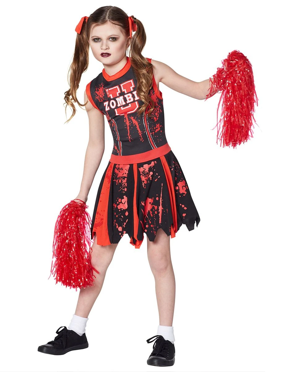 Spirit Halloween Kids Zombie U Cheerleader Costume 3 Spirit Halloween Kids Zombie U Cheerleader Costume - Image 3