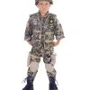 Spirit Halloween Kids Geared US Army Costume