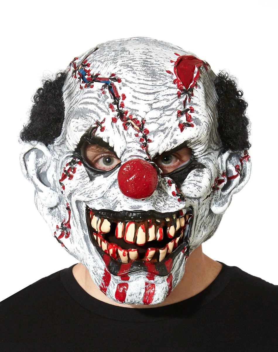 Spirit Halloween In Stitches Ripper Clown Mask 1 Spirit Halloween In Stitches Ripper Clown Mask