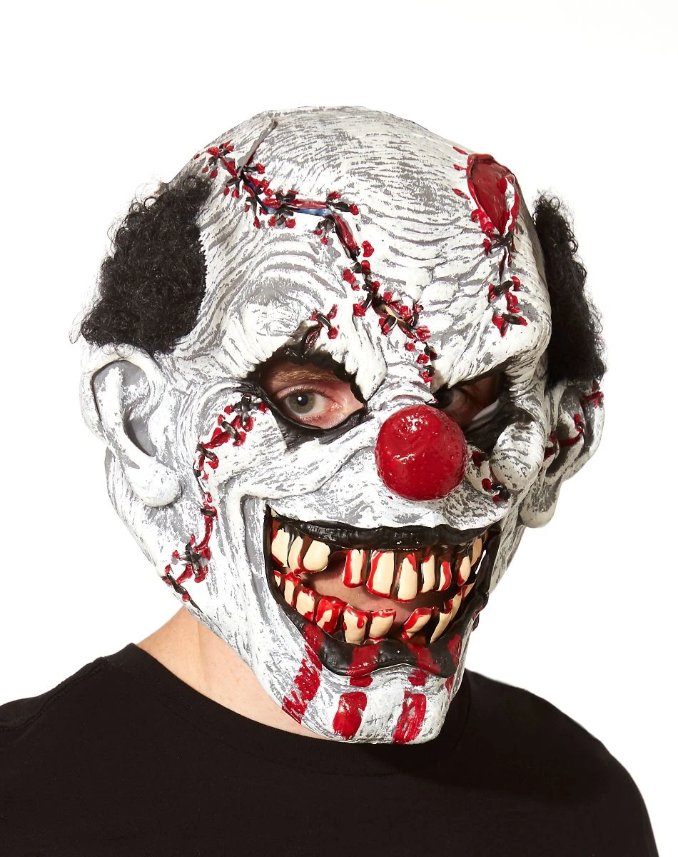 Spirit Halloween In Stitches Ripper Clown Mask 2 Spirit Halloween In Stitches Ripper Clown Mask - Image 2