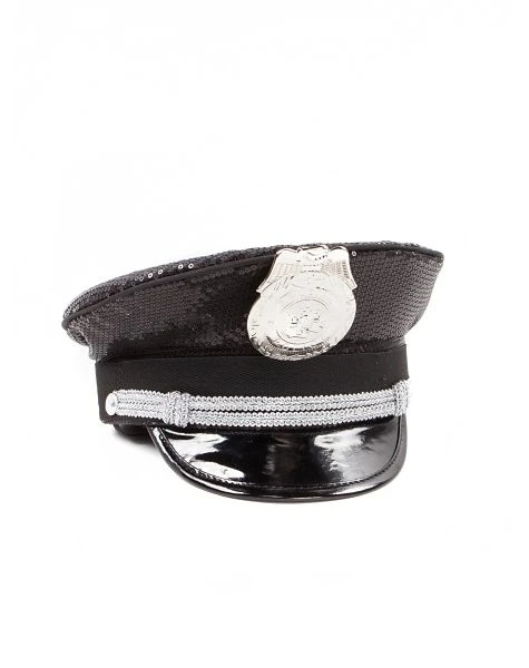 Spirit Halloween Sequin Police Hat 5 Spirit Halloween Sequin Police Hat - Image 5