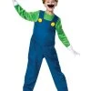 Spirit Halloween Kids Luigi Costume Deluxe- Mario Bros.