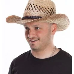 Spirit Halloween Western Seagrass Hat -Cheap Trick Or Treat Hub Store 01199074 b