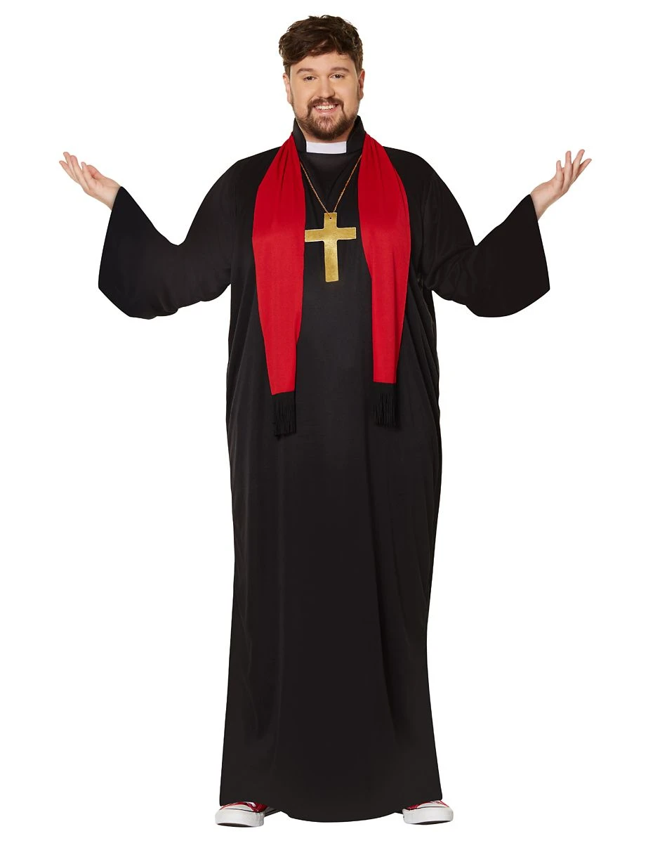 Spirit Halloween Adult Priest Plus Size Costume 1 Spirit Halloween Adult Priest Plus Size Costume