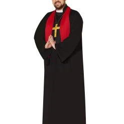 Spirit Halloween Adult Priest Plus Size Costume 6 Spirit Halloween Adult Priest Plus Size Costume -Cheap Trick Or Treat Hub Store 01216498 g 1