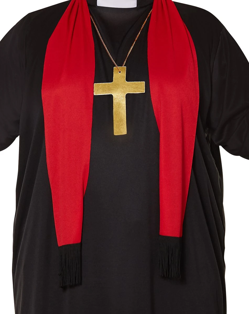 Spirit Halloween Adult Priest Plus Size Costume 4 Spirit Halloween Adult Priest Plus Size Costume - Image 4
