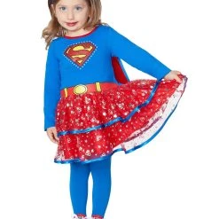 Spirit Halloween Toddler Sparkling Supergirl Costume - DC Comics -Cheap Trick Or Treat Hub Store 01217157 c