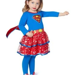 Spirit Halloween Toddler Sparkling Supergirl Costume - DC Comics -Cheap Trick Or Treat Hub Store 01217157 d