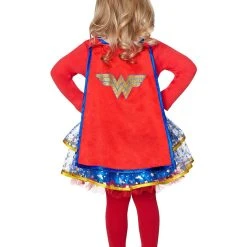 Spirit Halloween Toddler Bow and Stars Wonder Woman Costume - DC Comics -Cheap Trick Or Treat Hub Store 01217231 b
