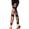 Spirit Halloween Black Cutout Tights