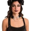 Spirit Halloween Black Rose Skull Headband