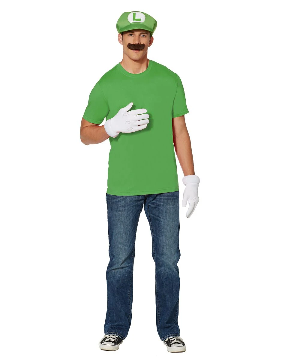 Spirit Halloween Luigi Costume Kit - Mario Bros 1 Spirit Halloween Luigi Costume Kit - Mario Bros