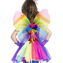 Spirit Halloween Kids Neon Rainbow Wings