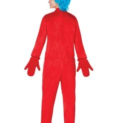 Spirit Halloween Adult Thing 1 and 2 One Piece Costume - Dr. Seuss -Cheap Trick Or Treat Hub Store 01253962 d