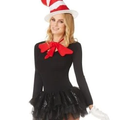 Spirit Halloween Cat in the Hat Costume Kit Deluxe - Dr. Seuss -Cheap Trick Or Treat Hub Store 01254218 c