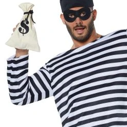 Spirit Halloween Adult Burglar Costume -Cheap Trick Or Treat Hub Store 01262906 c