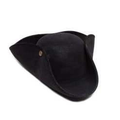 Spirit Halloween Black Tri Point Pirate Hat - Deluxe