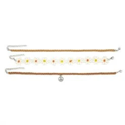Spirit Halloween Hippie Choker Necklace Set