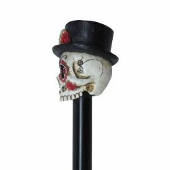 Spirit Halloween Day of the Dead Skull Staff -Cheap Trick Or Treat Hub Store 01268945 c