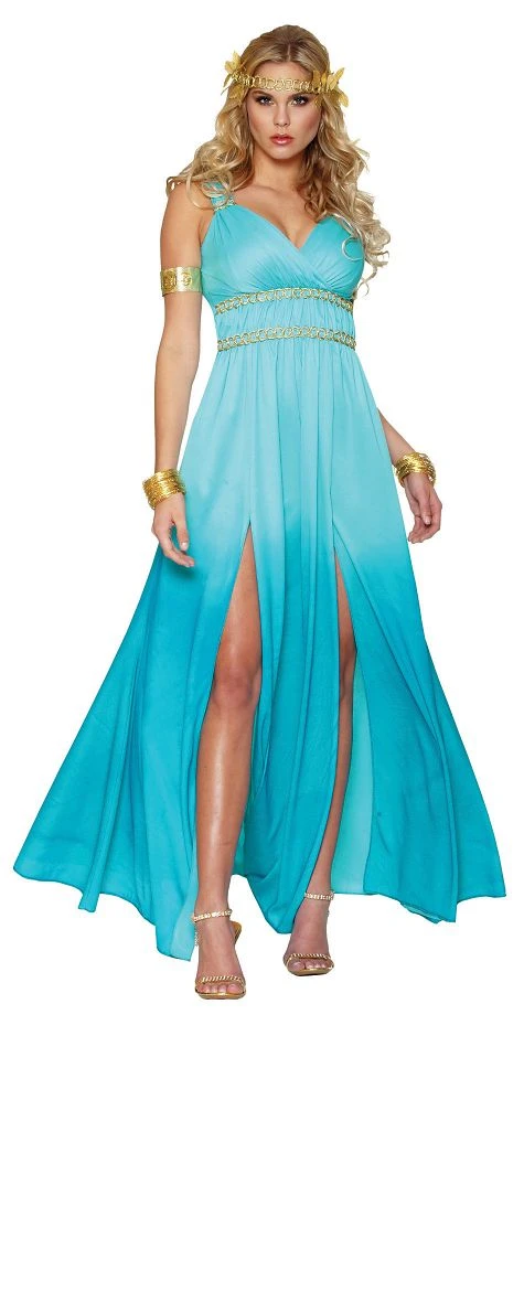 Spirit Halloween Adult Floor Length Aphrodite Costume 2 Spirit Halloween Adult Floor Length Aphrodite Costume - Image 2