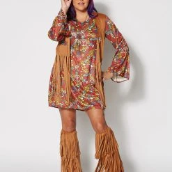 Spirit Halloween Adult Peace and Love Hippie Costume -Cheap Trick Or Treat Hub Store 01271212 c