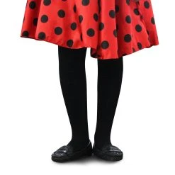 Spirit Halloween Kids Black Fleece-Lined Tights