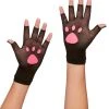 Spirit Halloween Fishnet Kitty Paw Gloves
