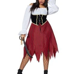Spirit Halloween Adult Buccaneer Beauty Pirate Costume -Cheap Trick Or Treat Hub Store 01284835 a