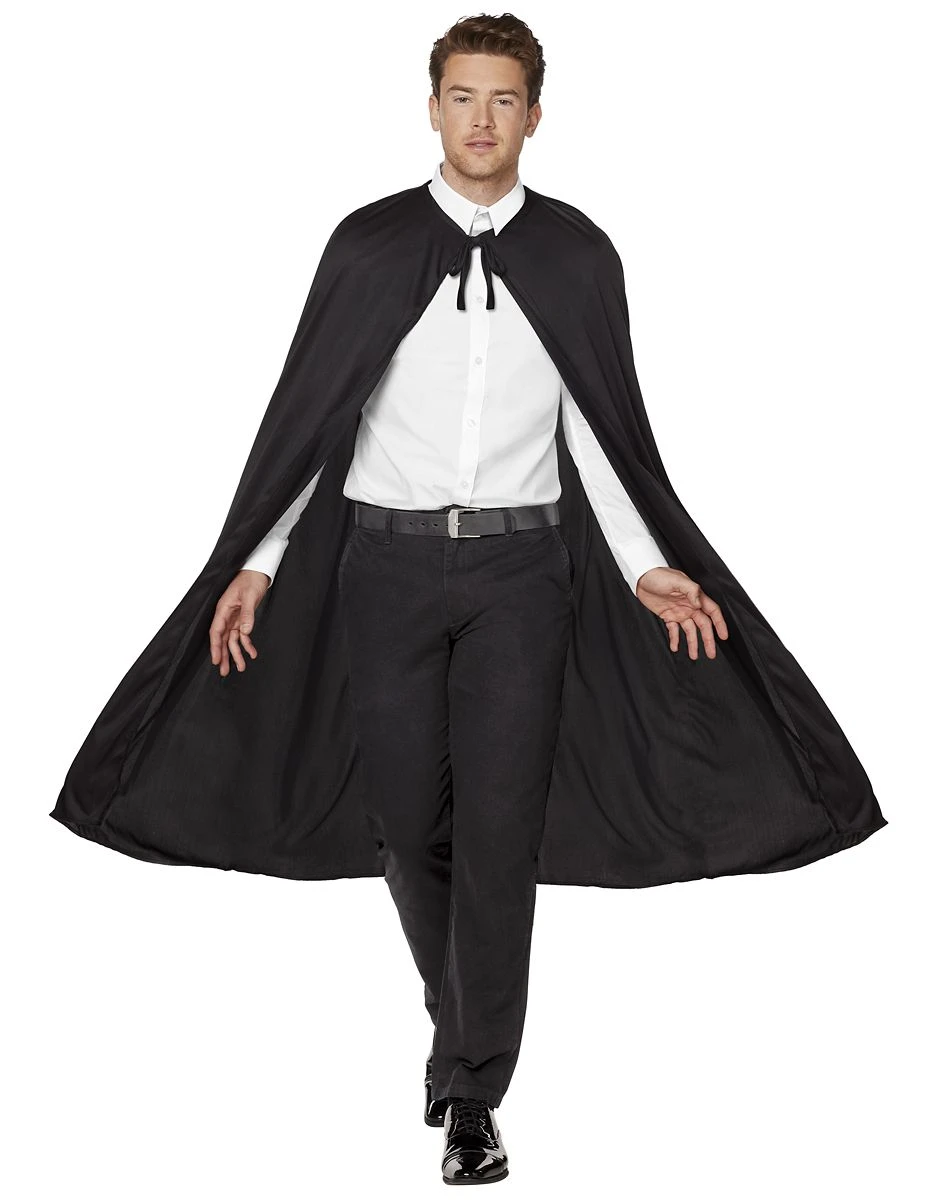 Spirit Halloween Basic Black Cape 2 Spirit Halloween Basic Black Cape - Image 2